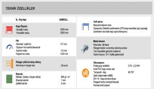 Uniroll Teknik Özellikler